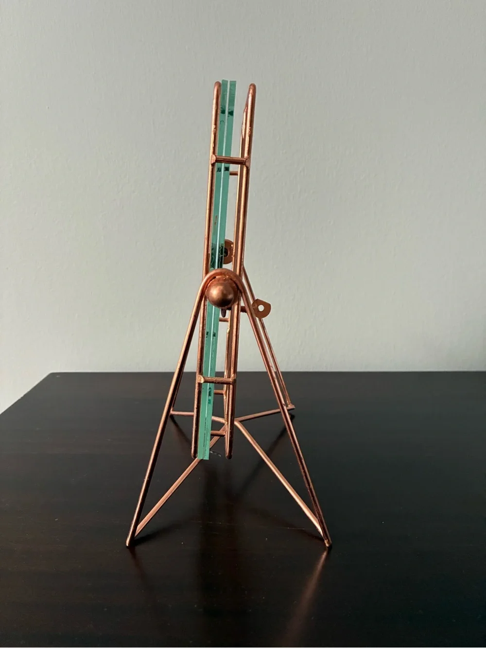 Rustic Copper Tone Metal Photo Frame Stand